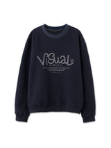 drawing artwork sweatshirt [navy]