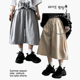 Kedin Side Pintuck Slit Banding Bermuda Shorts