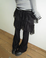 Onel Tiered Midi Skirt