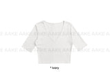 DEEP V HALF TEE
