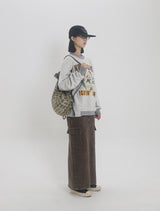 000 Design Check Gym Sack / Navy