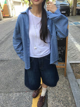 サランカラーレイヤードベーシックラウンド半袖Tシャツ