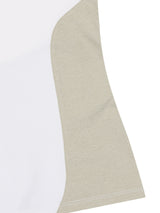 カラーブロッキングTシャツ(Khaki)