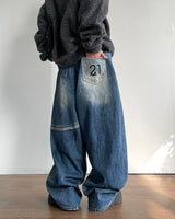 21 Patch Denim Pants