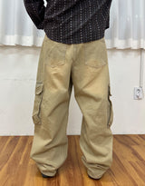 マッドタンワイドビンテージカーゴパンツ