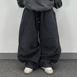 denim washing big balloon pants