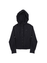 SNAP HOODIE SHIRT (BLACK)
