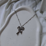 [I-DLE ミンニ Necklace] バレエリボンネックレス (Stainless Steel)
