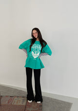エンジェルレースレイヤードTシャツ