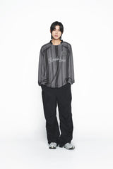 25SS STRIPE FOOTBALL JERSEY BLACK