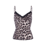 LEOPARD LACE SLEEVELESS_Brown