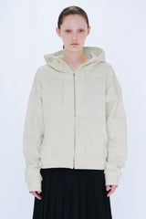 KNIT LAYERED HOODIE