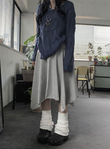 hooa unbalanced layered midi sk