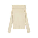RIBBED TIE OFF-SHOULDER