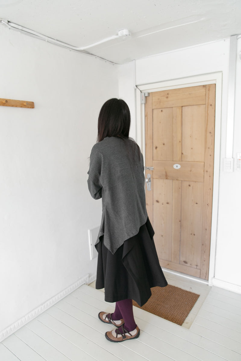wrap button midi skirt(2colors)