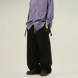 SO Work Side Snap Wide Balloon Pants