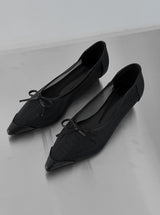 1209 メッシュ スティレット フラットシューズ(3 cm)