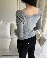 ジェンヌ レース ロングスリーブ Tシャツ