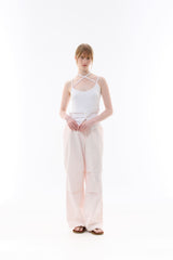 BIJOU PPINTUCK BANDING PANTS / PINK