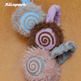 Cute fluffy winter warm ear mask for girls