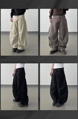 OVRUNE パネルカーブコットンパンツ