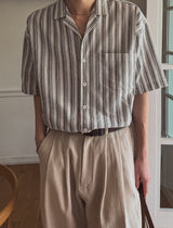 Parry stripe short sleeves shirt