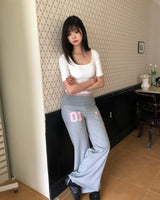 Ropyu Folded Bootcut Training Pants