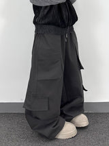 subtle patch cargo pants