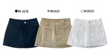  Even Two Pocket Span Mini Skirt (3 colors)