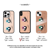 anime eye phone case(green/epoxy)
