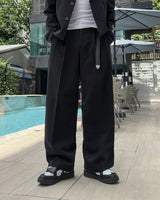 LUMI Back Banding Wide Slacks