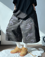WINGS🪽 RIVET CAMOUFLAGE BERMUDA🩶💚💙🖤2COLOR