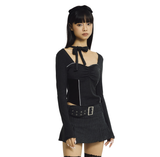 VALENTINE TIE-TOP  [CHARCOAL]
