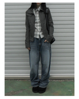 brush denim pants
