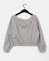 Riven Cubic One Off-Shoulder Sweatshirt