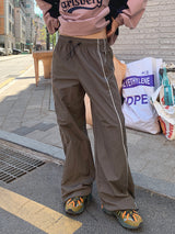 CRISPY PIPING STOPPER PANTS (2COLOR)