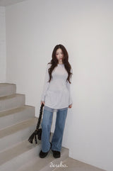 トレンディーレースフリルスリーブシャーリングTシャツ