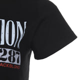 8287 リミテッドショートスリーブクロップTシャツ (ブラック)