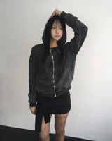 Pigment unbalanced hood jumper