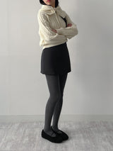 [Wool 80%/Barclava SET] フィッシャーマンルーズフィットニット