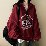 Onring Boxy Half Zip-Up sweatshirt