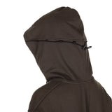 LAYERED STRING HOODIE ZIP-UP [BROWN]