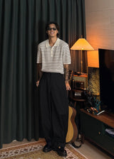 Mother-of-pearl Balloon Wide Slacks 3COLOR