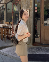 クラウパンチングショートスリーブシャツ