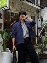 Mile cropped long-sleeve shirt