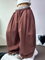 ダウンピンタックバルーンコットンソフティーロングパンツ 🩶🤎🖤3COLOR