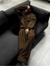 Corduroy Thick Napping Hood Set-up 3 Colors