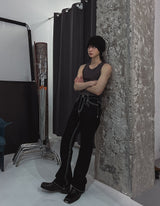 [LANARCH] Edged Stitch Bootcut Denim
