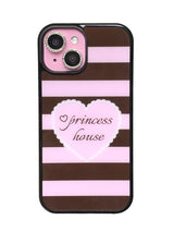 Whipping Stripe phone case - choco (black glass) - standard(non-magsafe)