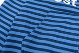 Bella Typo Stripe Hoodie Zip-up